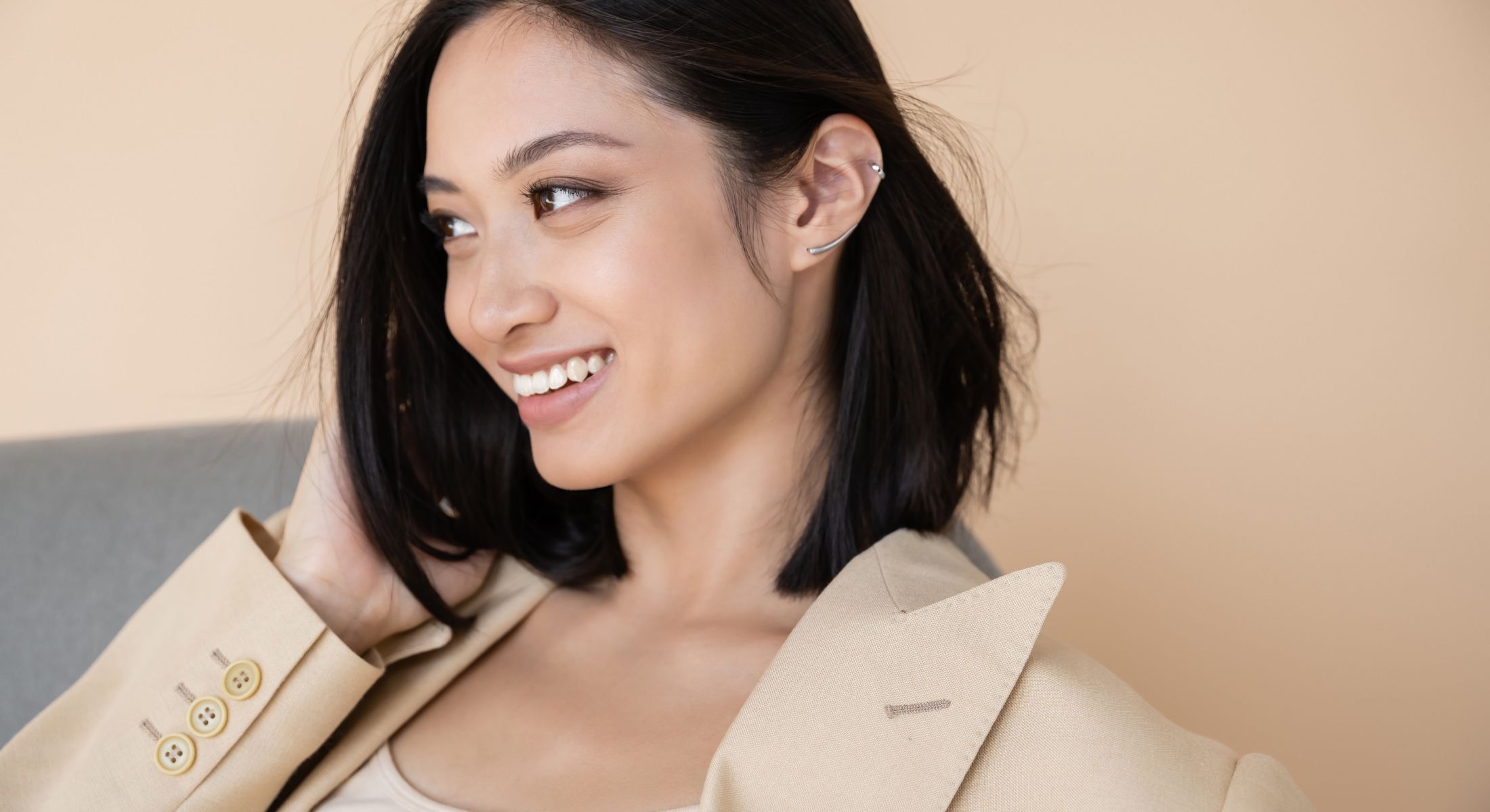 manhattan microneedling model with black hair